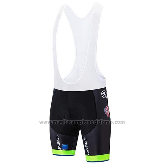 2019 Abbigliamento Ciclismo Neri Italia Verde Nero Manica Corta e Salopette
